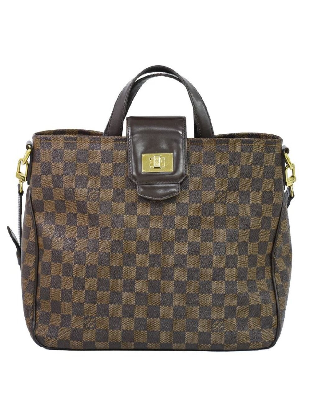 Louis Vuitton LV Cabas Rosebery Damier Ebene 2-Way Shoulder Bag Brown